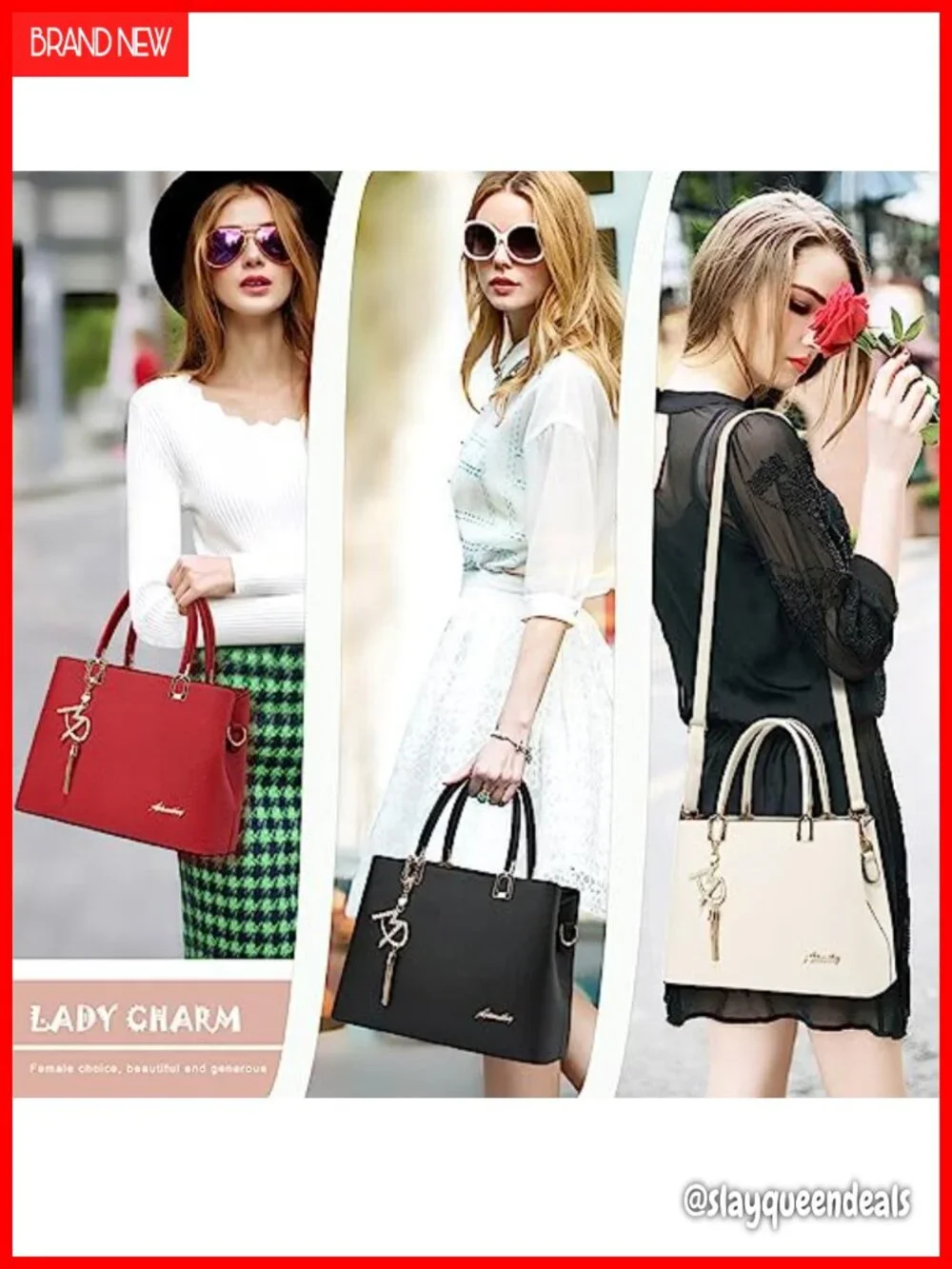 Faux Leather Satchel Tote Bag with Top Handle and Removable Shoulder Strap